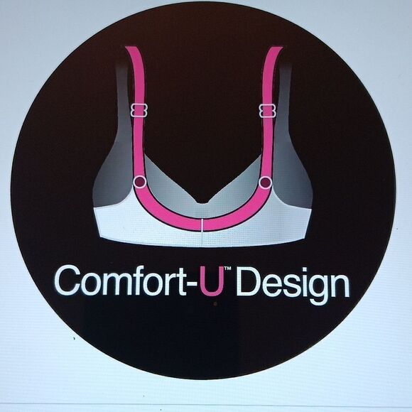 New Bali Comfort Revolution Shaping Wireless Smoothing Bra Style3463 Black Swirl - Picture 6 of 9